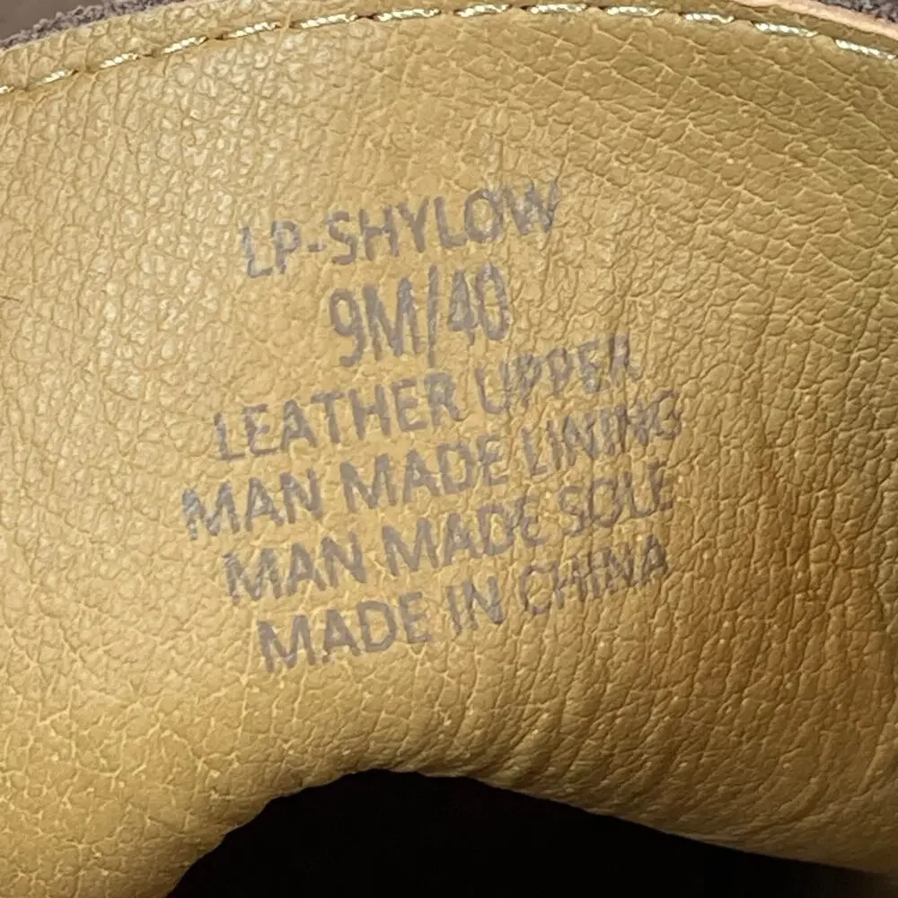 Lucky Brand Wedge Ankle Boots Shylow Suede Leather Women's Size 9 M